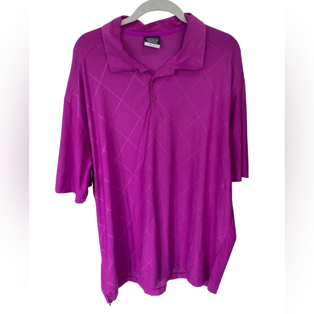 Nike Mens Golf Polo Fuchsia Size XL
